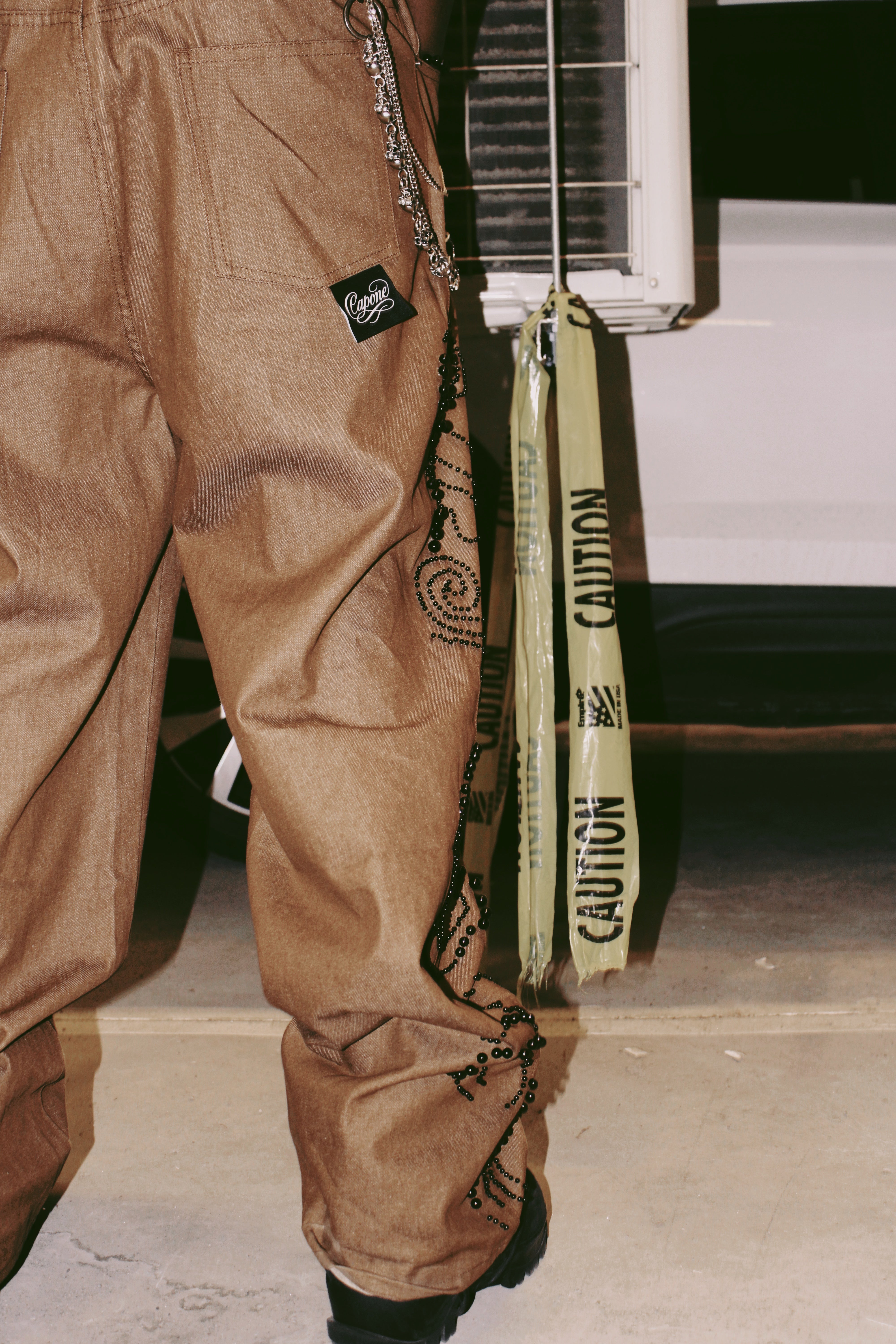 PEARL RAW DENIM [BROWN]